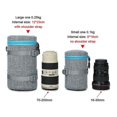 thumbnail image 2 of Camera Lens Pouch Case Lens Case Waterproof Shock Absorbing Camera Lens Protective Bag For Canon, Nikon, Tamron, Sony Lenses, 2 of 5