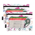 thumbnail image 2 of Iauyy Binder Pouches 2-Pack - Waterproof Soccer Mesh Clear PVC Stationery Manager Front for 3-Ring Binders for Families Offices and Schools ,Colorful Dinosaur Skeleton, 2 of 5