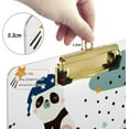 thumbnail image 3 of FMSHPON Cute Panda Rainbow Clouds Clipboard Hardboard Wood Nursing Clip Board and Pull for Standard A4 Letter 13x9 inches, 3 of 7