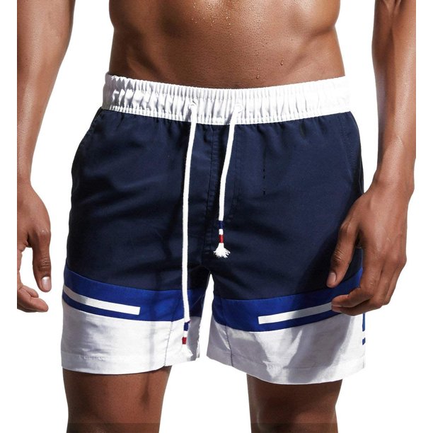 Xishao Traje de Baño Hombre Bañador Corto para Playa Natación Piscina Secado Rápido con Forro de Mallas azul 2 M azul 2 M Xishao ropa
