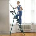 thumbnail image 3 of Costway 4 Step Ladder Folding Portable Anti-Slip Steel Step Stool 330lbs with Tool Platform, 3 of 11