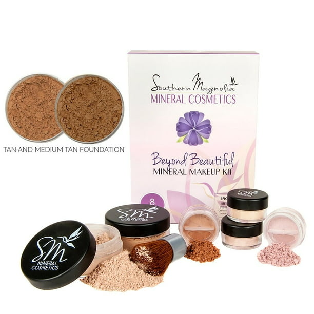 Southern Magnolia Cosmetics Gluten Free Beyond Beautiful 8-piece Natural Mineral - Walmart.com