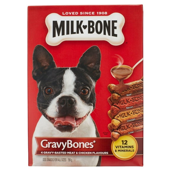 Milk-Bone GravyBones Crunchy Biscuit Dog Treats, Meat & Chicken Flavour