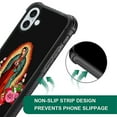 thumbnail image 6 of FKBRCL4U Compatible With iPhone 16 Plus Case, Flower Lady Guadalupe Virgin Mary Pattern For Girl Ultra Protection Shockproof Soft Silicone TPU Non-Slip Back, 6 of 7