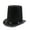 Height 20 black N, variant on Vintage Fedora Top Hat Victorian Age White Short Brim Top Hat Western Magician Hat for Boy Men Adults Cap