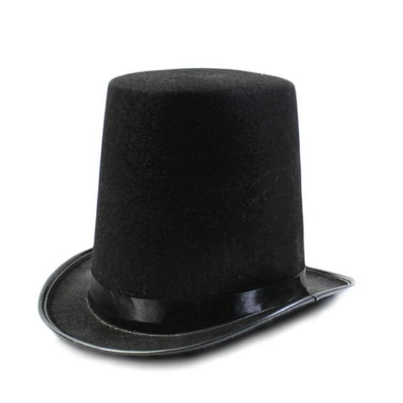 UNTERING Top Hat Colorless Western Short Brim Hat for Women Men Photo Props Western for Men Women Unisex Wear