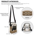 thumbnail image 6 of HELLHERO Cat and Daisy Pattern Shoulder Bag, Polyester with Zipper for Unisex, 6 of 7