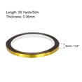 thumbnail image 2 of Uxcell Gold Tone Metalized Tape Decoration Tape 1/4 Inch x 55 Yards 3 Pack, 2 of 6