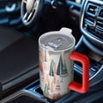 thumbnail image 6 of Christmas Tree and House Pattern Tumbler with Handle and Lid,40oz Double Wall Vacuum Insulated Tumbler,Cups Gift for Women and Men, 6 of 7