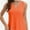 Orange, variant on Womens Tank Tops V Neck Summer Trendy Casual Loose Fit Flowy Sleeveless Shirts