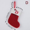 thumbnail image 5 of CNKOO 1 Pce Chaussettes Joyeux Noël Lettres Alphabet Flocon de Neige Rouge Bas de Noël, 5 of 5