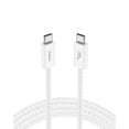 thumbnail image 1 of Cable Belkin USB-C a USB-C de 2 m, 60 W, trenzado, blanco, 1 of 8