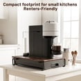 thumbnail image 5 of Everie Wooden Coffee Pod Drawer, Rustic Brown, Compatible with Nespresso Vertuo 40 Large/52 Small Pods(NP01-WD01), 5 of 10