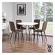 thumbnail image 4 of Set de 2 Sillas para Comedor Respaldo Alto Velvet Acolchadas cafe, 4 of 7