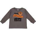 thumbnail image 3 of Inktastic I Love Someone with Multiple Sclerosis orange heart ribbon Boys or Girls Long Sleeve Toddler T-Shirt, 3 of 5