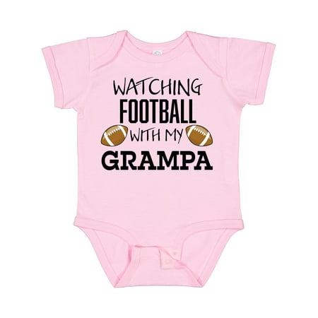 

Inktastic Watching Football with My Grampa Gift Baby Boy or Baby Girl Bodysuit