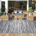thumbnail image 4 of Ileading Outdoor Rugs 9'x12' for Patios Clearance Reversible Outdoor Rug, Outdoor Plastic Straw Rug RV Camping Rug Large Outdoor Mat for RV, Patio, Backyard, Deck, Picnic, Beach, Trailer, Camping, 4 of 10