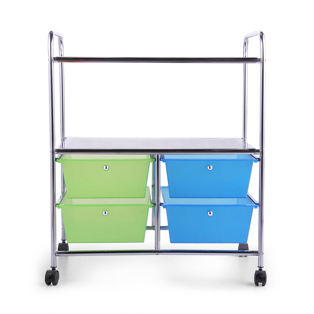 Jaxpety 4 Drawer Rolling Storage Cart Scrapbook Paper School Home