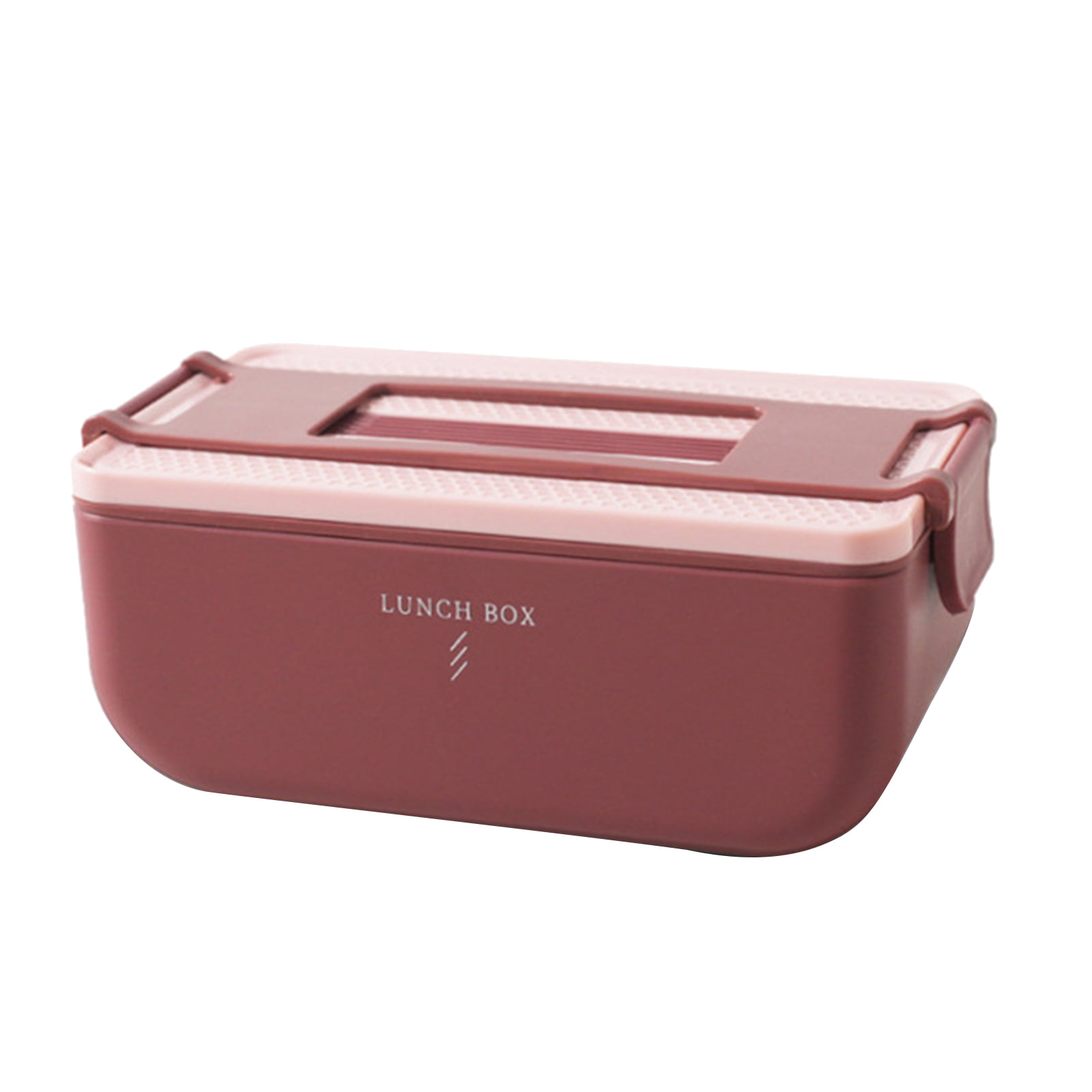 Tupperware Duo Plastic Lunch Box with Cutlery 