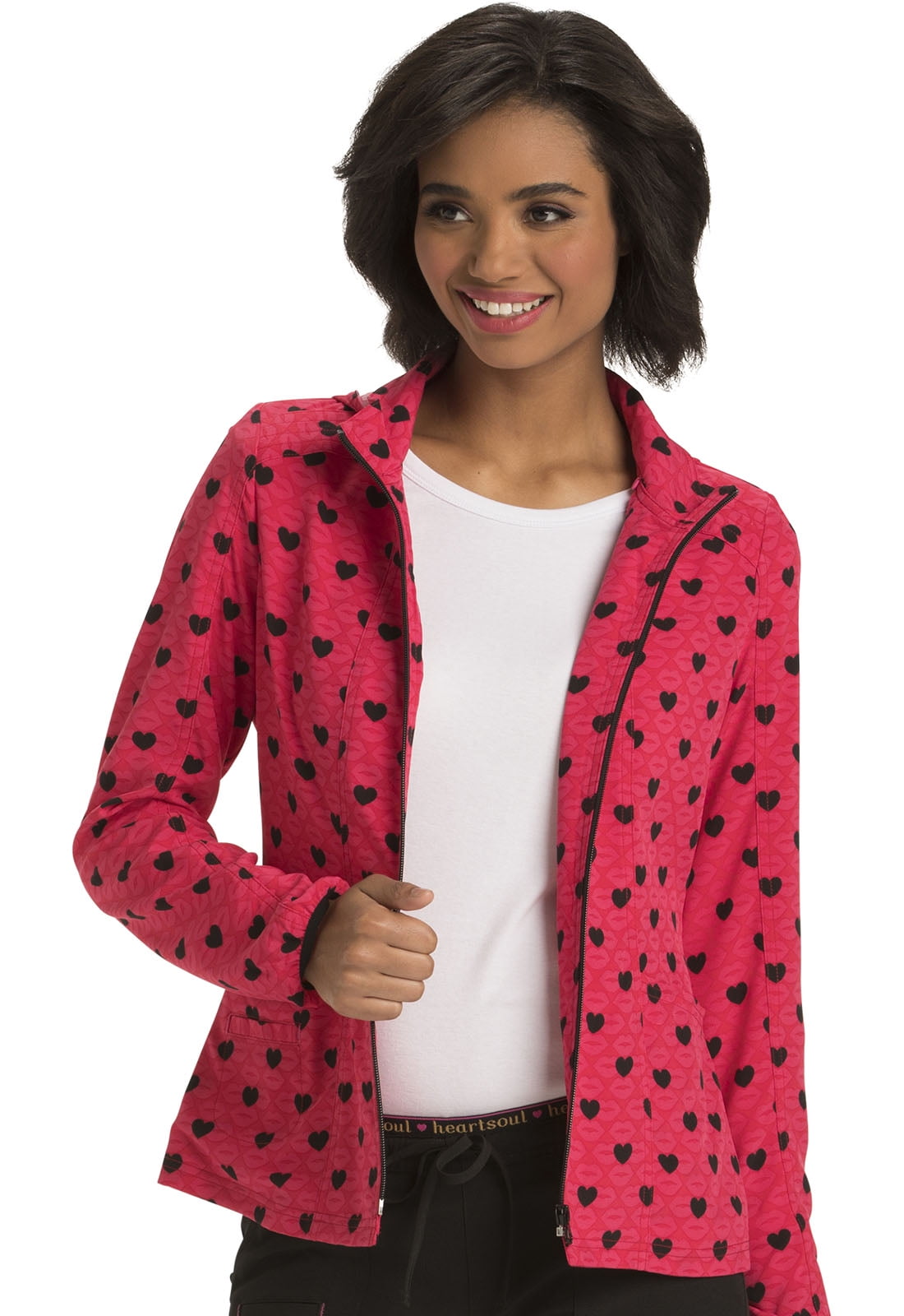 Download HeartSoul - Heartsoul Prints Scrubs Warm Up Jacket for ...