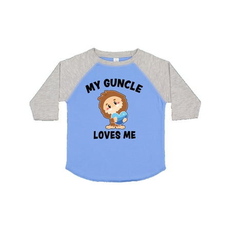 

Inktastic Cute Bigfoot My Guncle Loves Me Gift Toddler Boy Girl T-Shirt