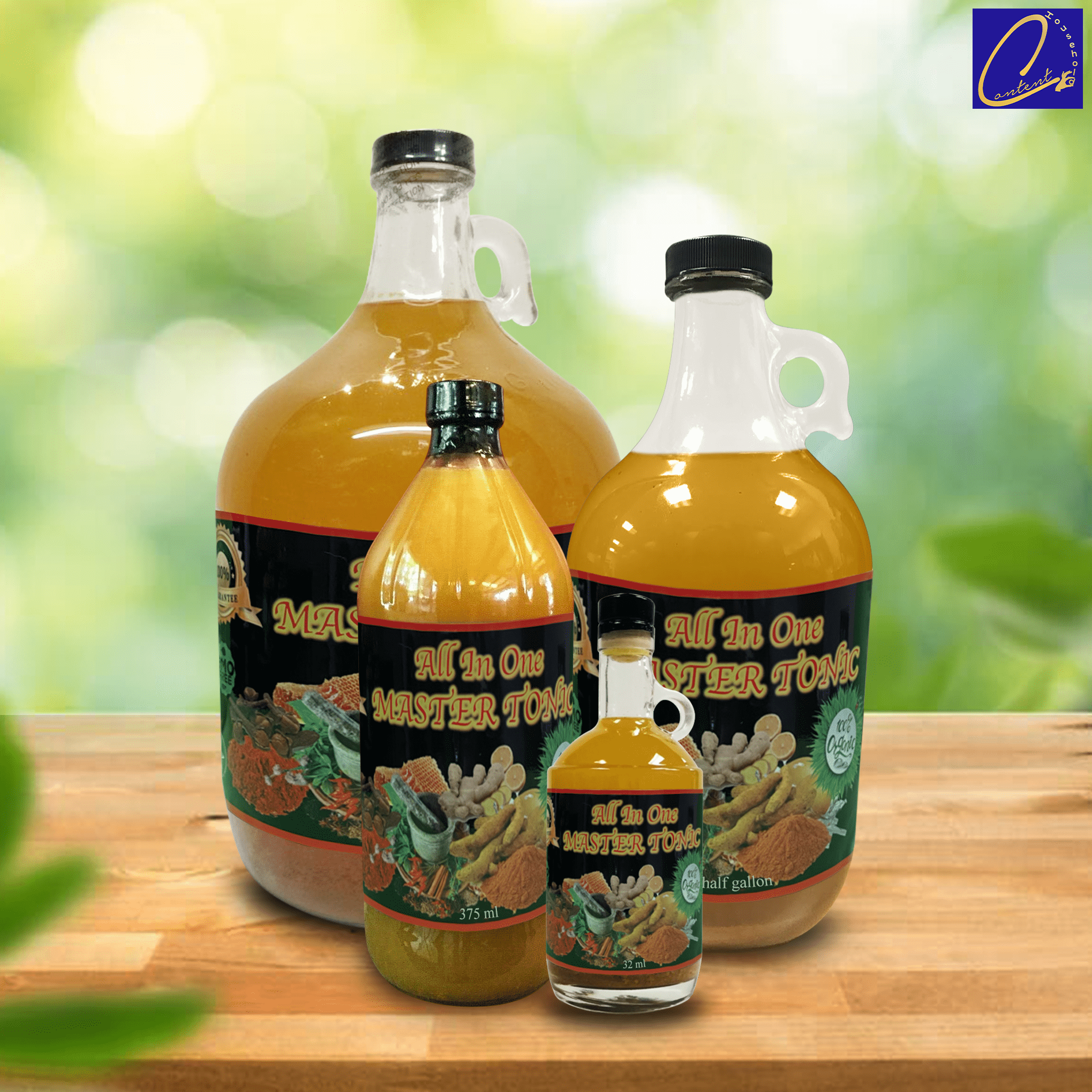 13oz Organic Fire Cider Master Tonic Juice | TASTE & SEE | with Cinnamon, Cloves, Natural Apple cider vinegar, Lemon, Ginger, Turmeric, Cayenne pepper, Honey, Water