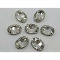 thumbnail image 4 of U8MO 20 Crystal Glass Oval Sewing Rhinestones Rose Montees Beads 10X14mm 13X18mm-Silver+ Mixed Colour Crystal-13X18mm, 4 of 8