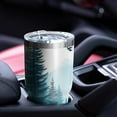 thumbnail image 4 of 30oz Forest with Mountains Tumblers Stainless Steel Tumbler with Lid and Straw,Vacuum Insulated Double Wall Travel Tumbler Cups Mug with Cleaning Brush for Coffee,Tea, 4 of 7