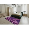 thumbnail image 4 of Ahgly Company Indoor Rectangle Patterned Orchid Purple Area Rugs, 2' x 3', 4 of 6