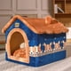 thumbnail image 1 of Foldable Dog House Pet Cat Bed Winter Dog Villa Sleep Kennel Removable Nest Warm Enclosed Cave Sofa Pet Supply лежанка ShopWise Round, 1 of 30