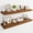 Rustic Brown, variant on 40" Floating Shelves for Wall, Wooden Shelves with Invisible Brackets Set of 2, Rustic Farmhouse Wall Mounted Shelf for Kitchen Bathroom Living Room Study, Walnut