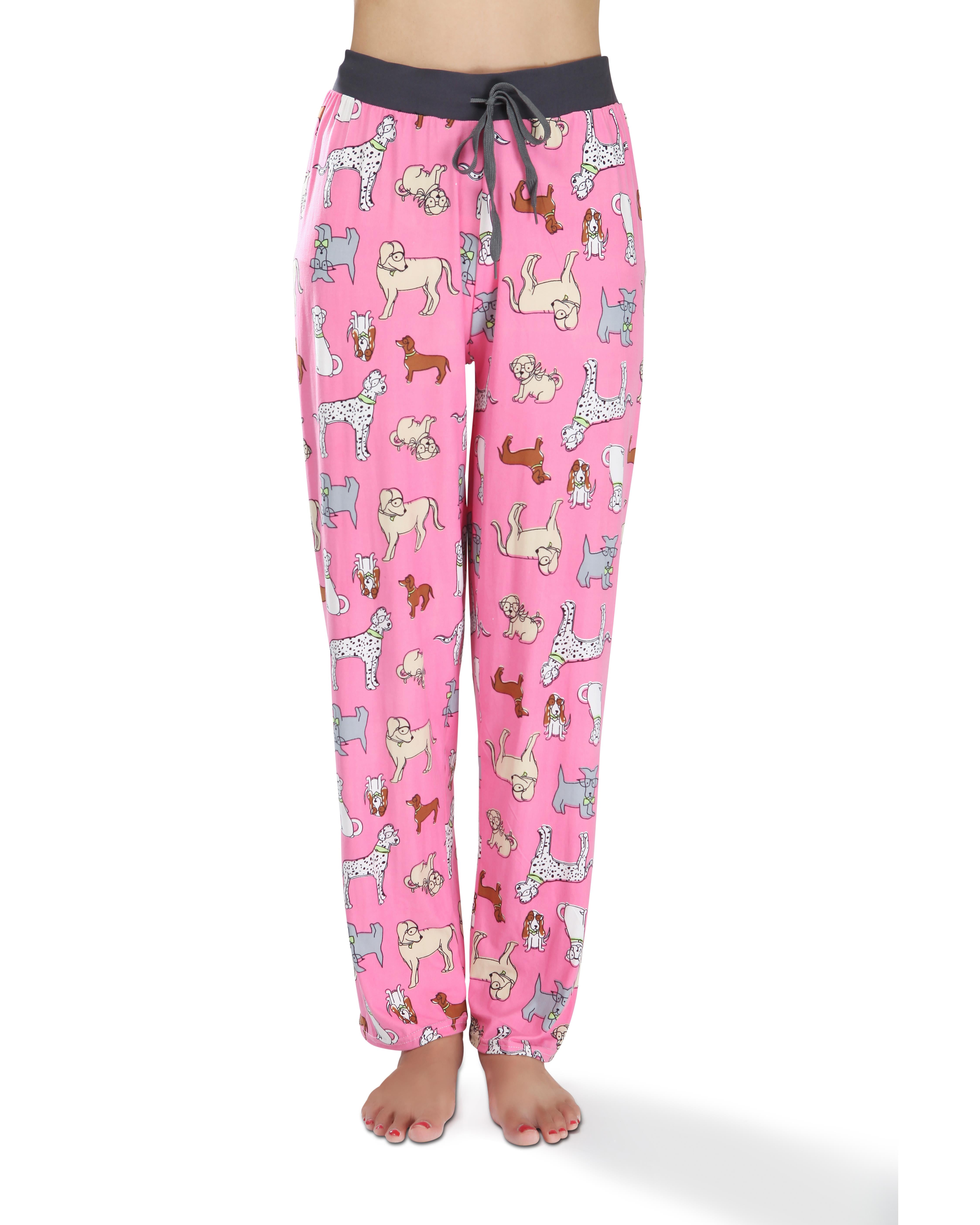 Womens Pajama Pants Female Bottoms, Pink, Size XLarge, Victoria