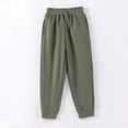 thumbnail image 5 of CAICJ98 Boys Girls Joggers Patched Elastic Waist Corduroy Pants Straight Leg Winter Fleece Lined Pants Loose Casual Trousers with Pockets Sweatpants for Boys Girls (AG,14-16 Years), 5 of 7