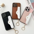 thumbnail image 6 of for iPhone Case,PU Leather Kickstand Card Holder Slots with Ring Holder Bumper Camera Lens Protection Soft Shockproof Phone Case (Pink,iPhone 12 Pro Max), 6 of 7