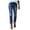 Dark Blue, variant on vigerkar Women's Distressed Destructed Washed Denim Mid High Rise Relaxed Boyfriend Jeans 2025 Blue, XXL