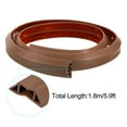 thumbnail image 3 of Uxcell 0.8"W x 0.4"H 5.9ft Floor Cord Cover PVC Cable Protector Cable Management Maroon Red, 3 of 6