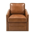 thumbnail image 3 of ACME Rocha Swivel Chair W/Glider, Brown Leather Aire, 3 of 5