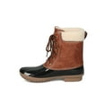 thumbnail image 4 of New Women Two Tone Faux Shearling Lined Lace Up Duck Boot - 17990 By Yoki, 4 of 6