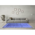 thumbnail image 3 of Ahgly Company Machine Washable Indoor Rectangle Oriental Blue Traditional Area Rugs, 7' x 9', 3 of 4