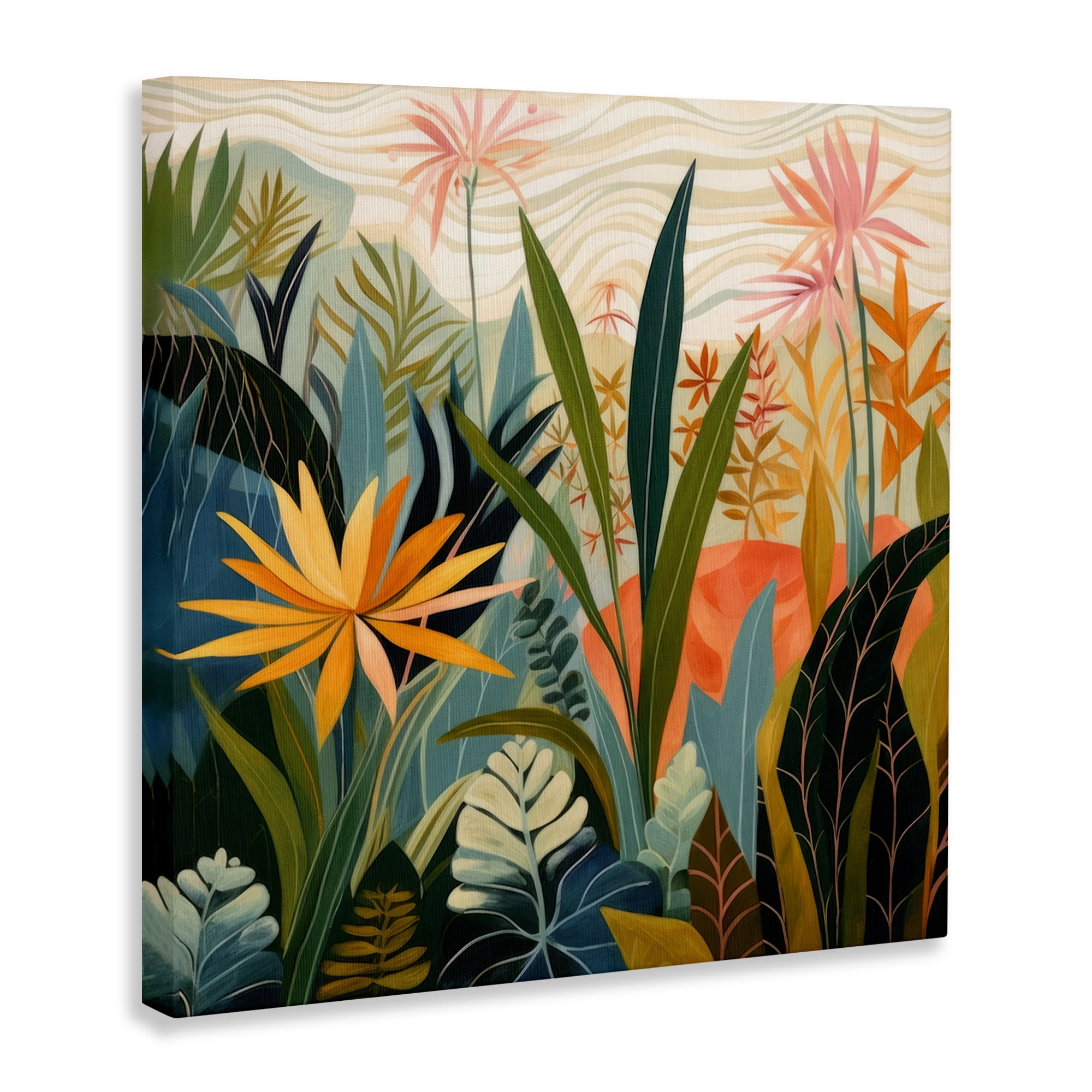 Stupell Industries Tropical Botanical Embrace Canvas Wall Art, design by Lazar Studio