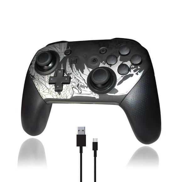 Control Inalámbrico Recargable Joystick Compatible N- Switch Plata