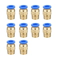 thumbnail image 1 of 10 Pieces Home Portable Threaded Interface Pneumatic Hose Connector Removable Replaceable Reusable Fast Release Pipe Connectors Hardware PC8-02, 1 of 9
