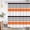 Black White Gray Orange, variant on Black White Striped Shower Curtain Geometric Stripe Modern Contemporary Simple Fashion Boho Mid Century Fabric Bathroom Decor Set with Hooks 70Wx84H Inch