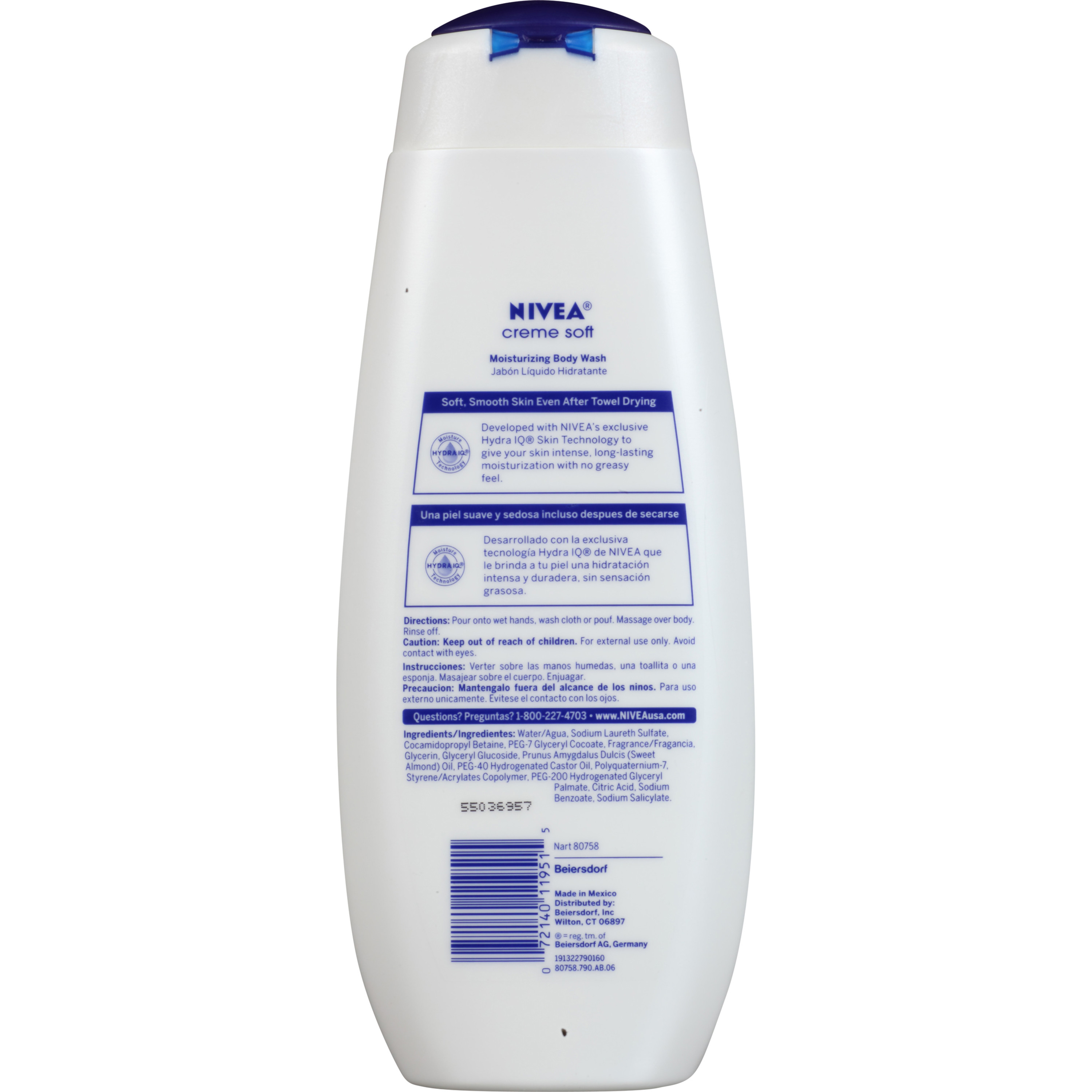 NIVEA Creme Soft Moisturizing Body Wash 16.9 fl. oz. - image 3 of 3