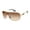 Gold & Black, variant on Men's R1532 Metal Shield UV Protective Rectangular Fashion Sunglasses, 135mm