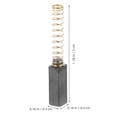 thumbnail image 3 of Juego de repuesto de cepillos de carbono para motores eléctricos, máquinas de coser y herramientas eléctricas, reparación, mantenimiento, mejora de la longevidad, 30 Uds., 3 of 4