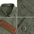 thumbnail image 5 of 2022 New Summer Denim Short Sleeve Men Shirts 100% Cotton Army Military Casual Shirts Outdoor Hiking Fishing Clothing Plus Size, 5 of 6