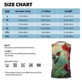 thumbnail image 6 of Fotbe Men's Hummingbird Floral Paradise Print Men's Sleeveless Muscle Tank Tops Casual T-Shirts for Gym Workout Beach-X-Large, 6 of 8