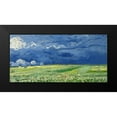 thumbnail image 2 of van Gogh, Vincent 18x11 Black Modern Framed Museum Art Print Titled - Wheatfield Under Thunderclouds, 2 of 5