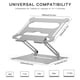 thumbnail image 4 of Soporte Portátil para Laptop CUTICAT de Aluminio Plegable y Ángulo Ajustable Plata, 4 of 8